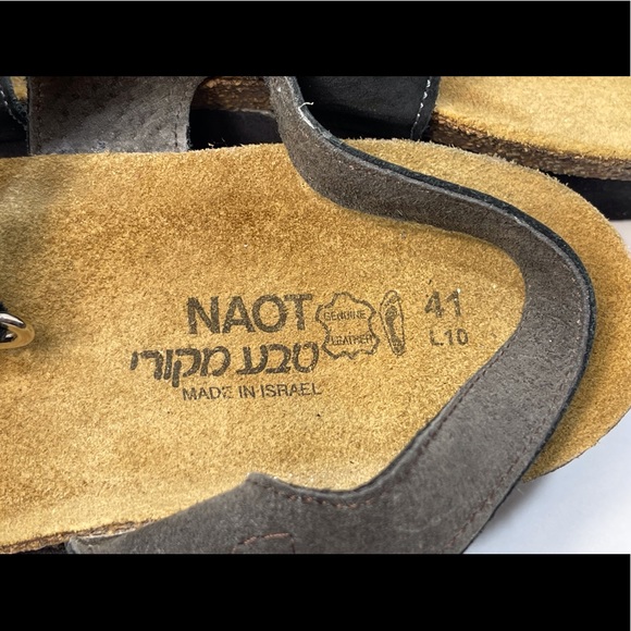 NAOT Rachel Strappy Black Patent Leather Slingback Sandal Women’s Size 41/US 10 - Picture 11 of 12